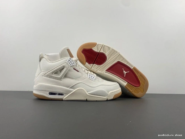 Rep 'White' Jordan Air x 4 Levi's AO2571-100 0821